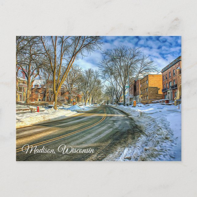 Madison Wisconsin Postcard (Front)