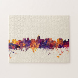 Madison Wisconsin Skyline Jigsaw Puzzle