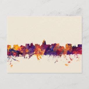 Madison Wisconsin Skyline Postcard