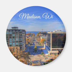 Madison, Wisconsin Souvenir Keepsake Magnet