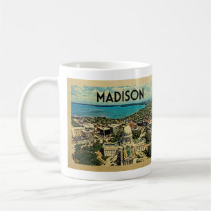 Madison Wisconsin Vintage Travel Coffee Mug