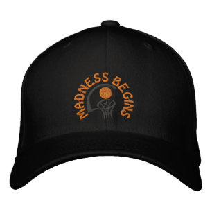 Madness Begins Basketball Embroidered Cap