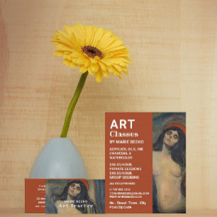 Madonna 1894 Version By Edvard Munch, Art Teacher Business Card
