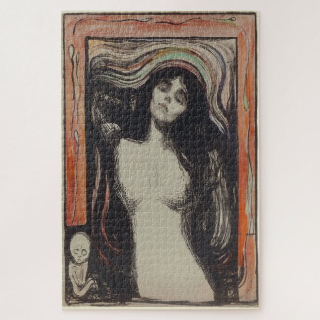 Madonna (1895)– Edvard Munch Expressionist Art Jigsaw Puzzle (Vertical)