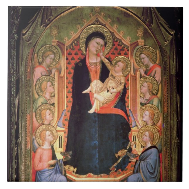Madonna and Child, 1347 Tile (Front)