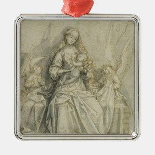 Madonna and Child 3 Metal Tree Decoration