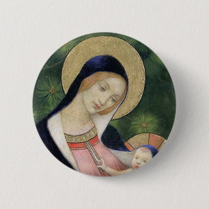 MADONNA AND CHILD 6 CM ROUND BADGE