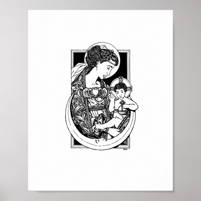 Madonna and Child 8" x 10" Print (Front)