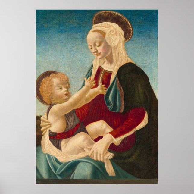 Madonna and Child - A. Verrocchio Fine Art Poster (Front)