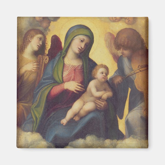 Madonna and Child and child in Glory, c.1520 (oil Magnet (Front)