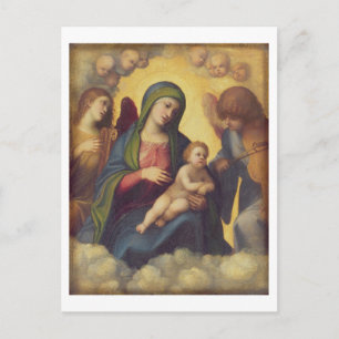 Madonna and Child and child in Glory, c.1520 (oil Postcard