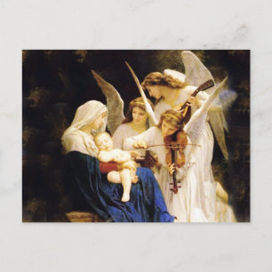 Madonna and Child and Three Angels Postcard
