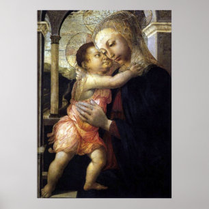 Madonna and Child  - Botticelli - c1500 Poster