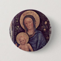 Madonna and Child button