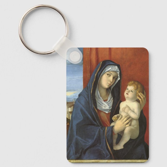 Madonna and Child by Giovanni Bellini Key Ring (Front)