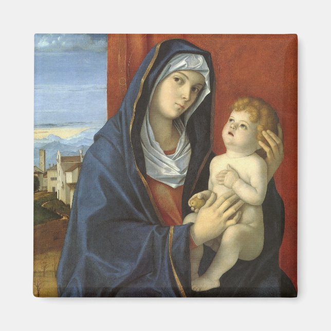 Madonna and Child by Giovanni Bellini Magnet (Front)