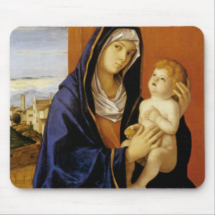 Madonna and Child by Giovanni Bellini Mouse Mat