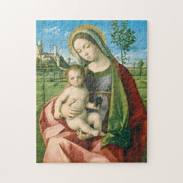 Madonna and Child by Giovanni Bellini Religious Jigsaw Puzzle (Vertical)