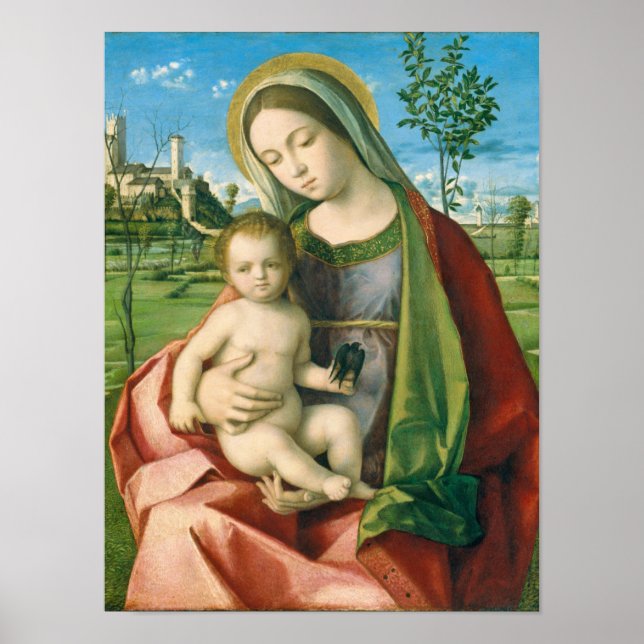 Madonna and Child by Giovanni Bellini Religious Poster (Front)