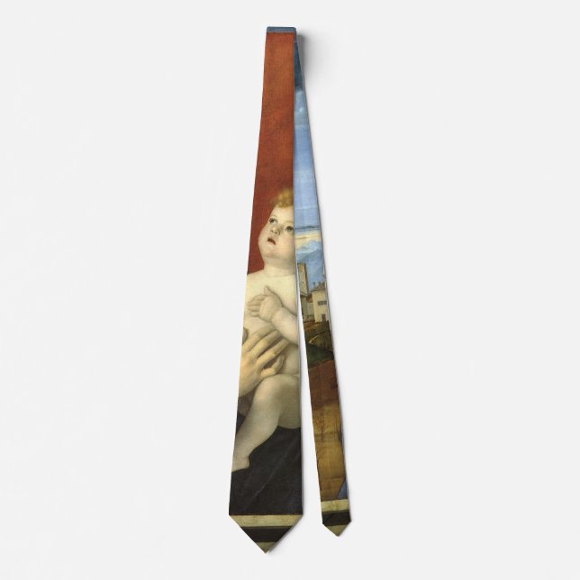 Madonna and Child by Giovanni Bellini Tie (Front)