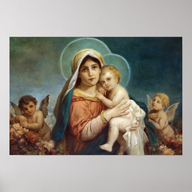 Madonna and Child by Hans Zatzka - poster (Front)