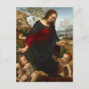 Madonna and Child by Leonardo da Vinci Postcard