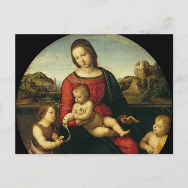 Madonna and Child by Raphael Postcard (Front)