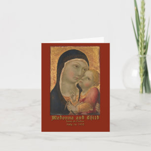 Madonna and Child by Sano di Pietro Greeting Card