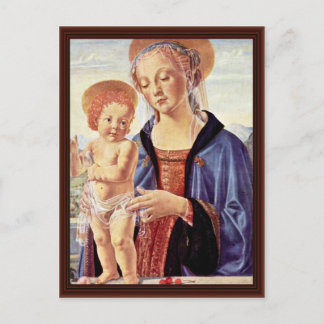 Madonna And Child By Sarto Andrea Del Postcard