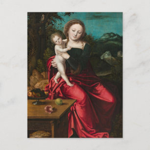 Madonna and Child by the Master of the Parrot Postcard