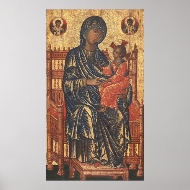 Madonna and Child - Byzantine Fine Art Poster (Front)