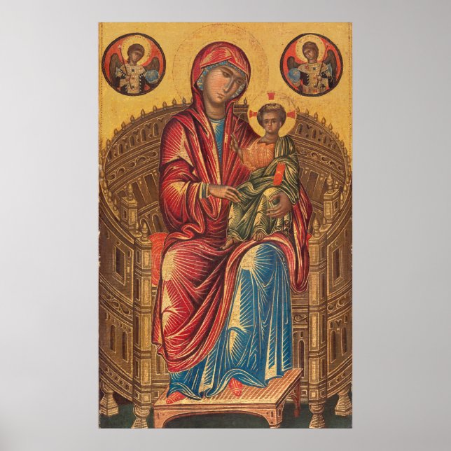 Madonna and Child - Byzantine Fine Art Poster (Front)