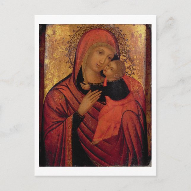 Madonna and Child, c.1650 (panel) Postcard (Front)