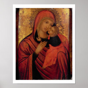 Madonna and Child, c.1650 (panel) Poster