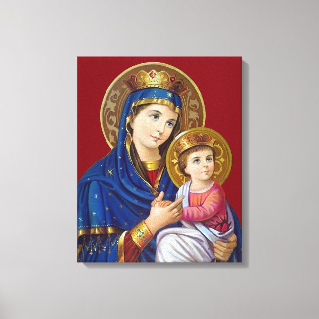 Madonna And Child Canvas Print (Front)