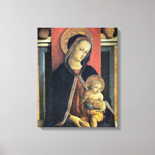 Madonna and Child - Carlo Crivelli - c1468 Canvas Print