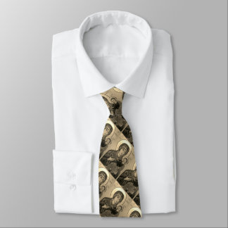Madonna and child catholic church pattern tie