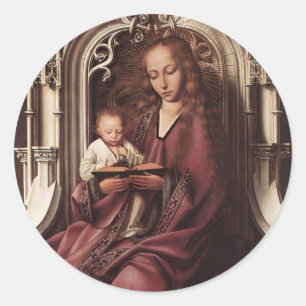 Madonna and Child Catholic Stickers 