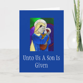 Madonna and Child Christmas Card
