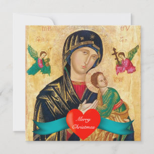 Madonna and child Christmas Holiday Card