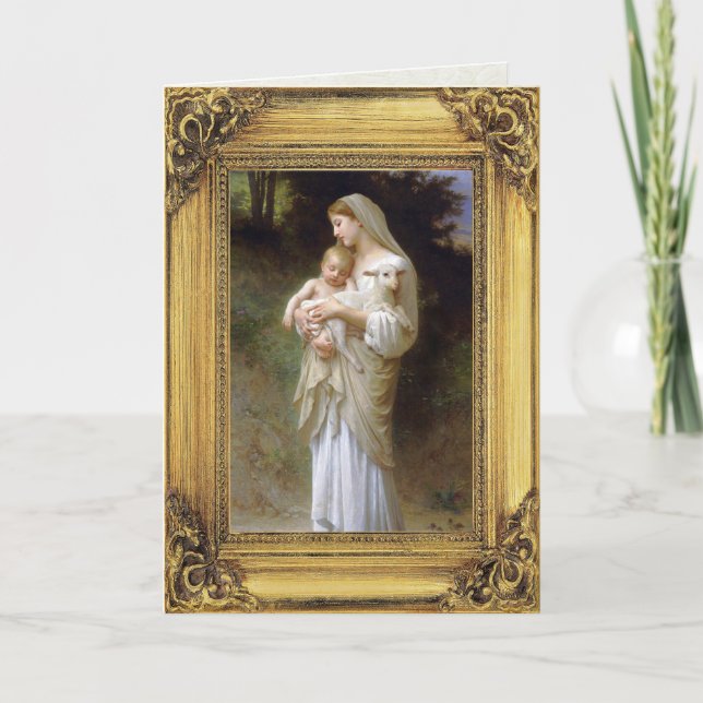 Madonna and Child Christmas Holiday Card (Front)