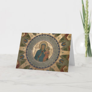 Madonna and Child Christmas Holiday Card