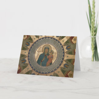 Madonna and Child Christmas Holiday Card