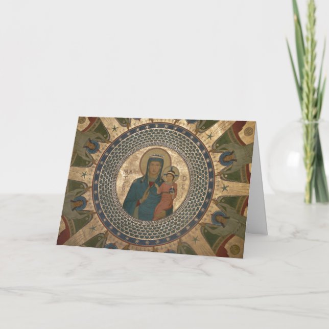 Madonna and Child Christmas Holiday Card (Front)