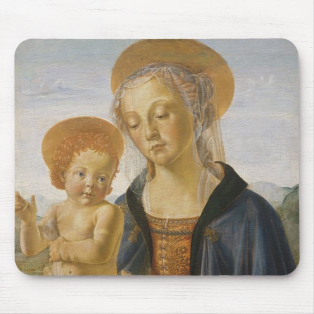 Madonna and Child, circa 1470 Mouse Mat (Front)