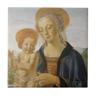 Madonna and Child, circa 1470 Tile