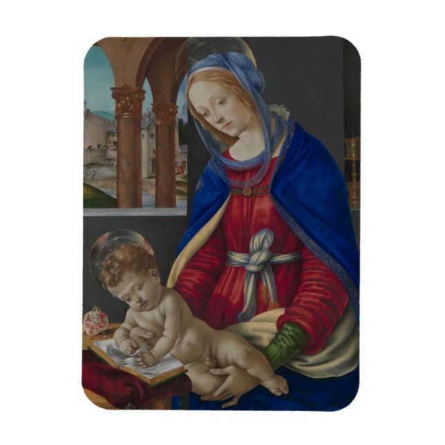 Madonna and Child, circa 1483-4 Magnet (Vertical)