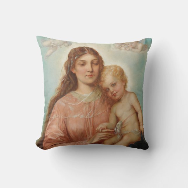 Madonna and Child Cushion (Front)