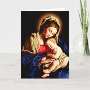 Madonna and Child - Da Sassoferrato Holiday Card