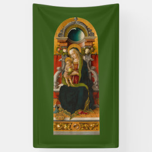 Madonna and Child Enthroned Banner